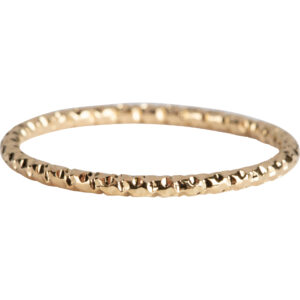 Charmins Gold-Colored Embellished Ring with Irregular Pattern R799