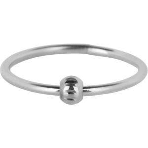 Charmins Stalen Anxiety Fidget Ring met Rollend Balletje R1356